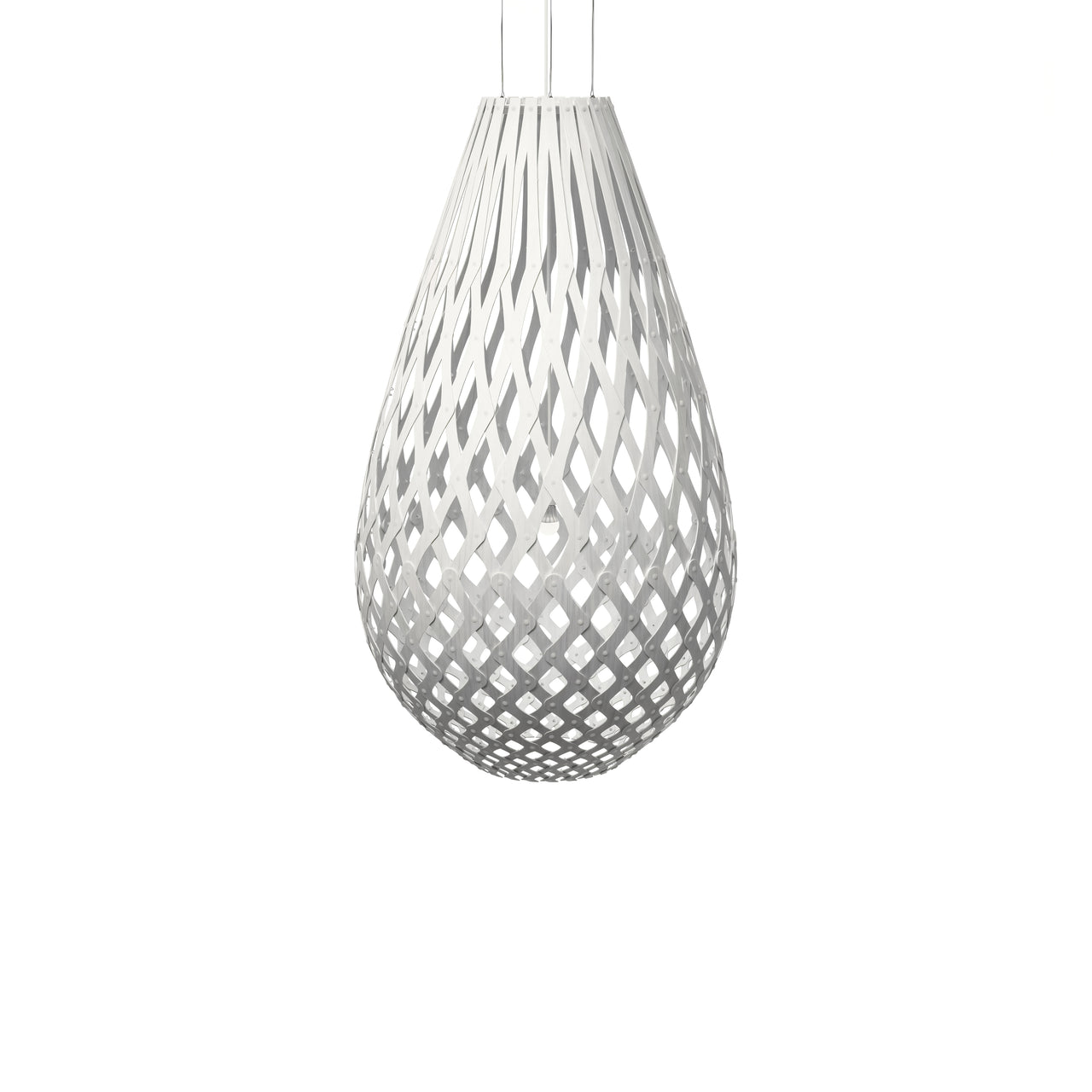 Kōura Pendant Light: XX Large + White + White