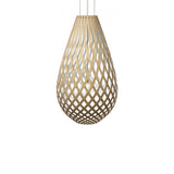 Kōura Pendant Light: XX Large + Bamboo + White + White