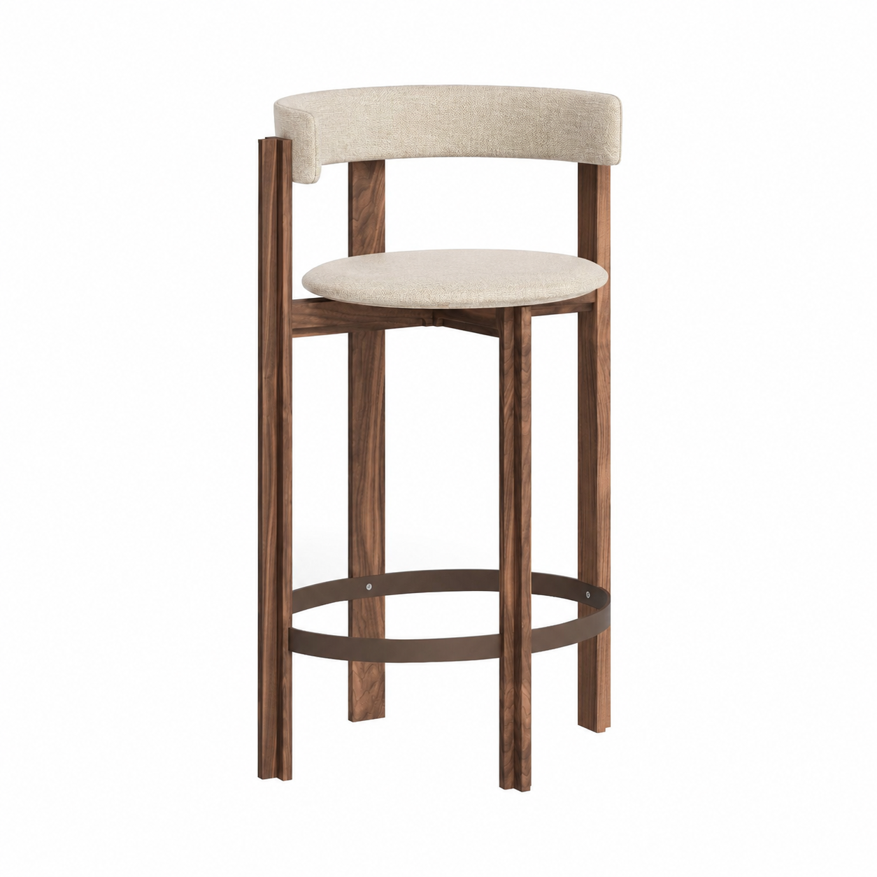 Principal Bar + Counter Chair: Bar + American Walnut