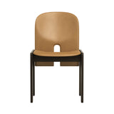 Scarpa 121 Dining Chair: Moka Stained Ash + Saddle Leather Natural