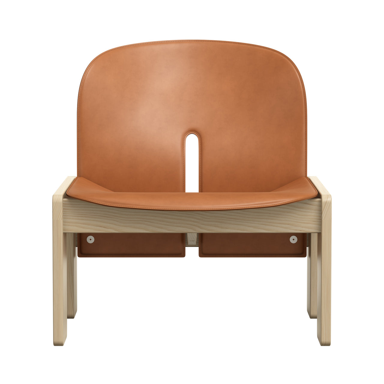 Scarpa 925 Lounge Chair: Natural Ash + Saddle Leather Cognac