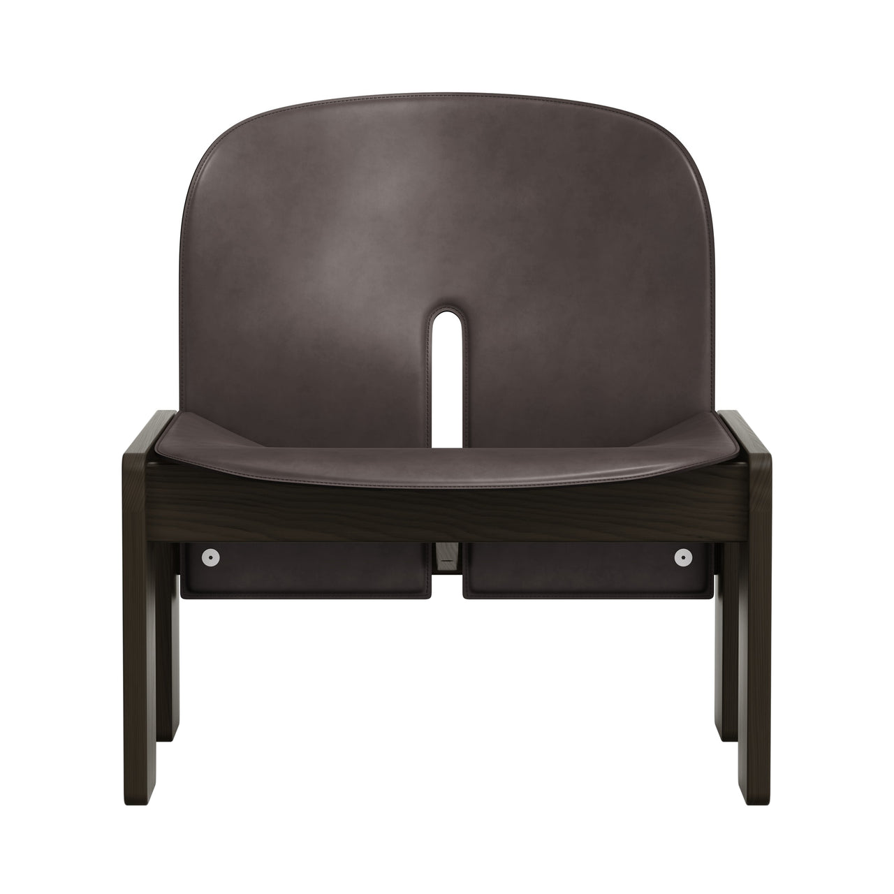 Scarpa 925 Lounge Chair: Mocca Stained Ash + Saddle Leather Moka