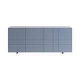Kilt Sideboard 137 with Drawers: Nordic Blue + Dark Smoked Oak