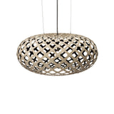Kina Pendant Light: Extra Large + Bamboo + Black + Black