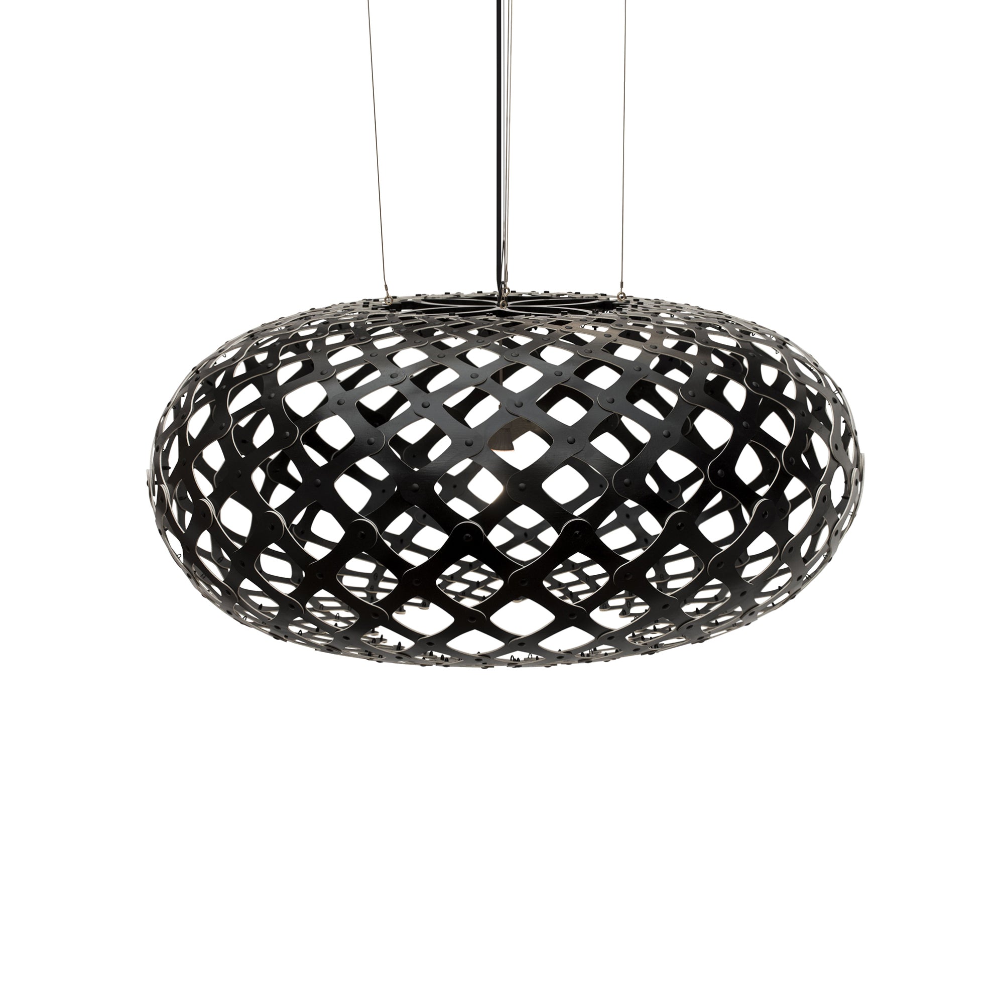 Kina Pendant Light: Extra Large + Black + Black
