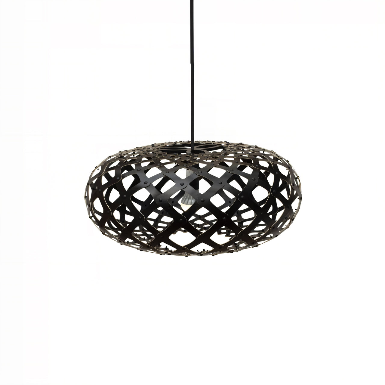 Kina Pendant Light: Extra Small + Black + Black