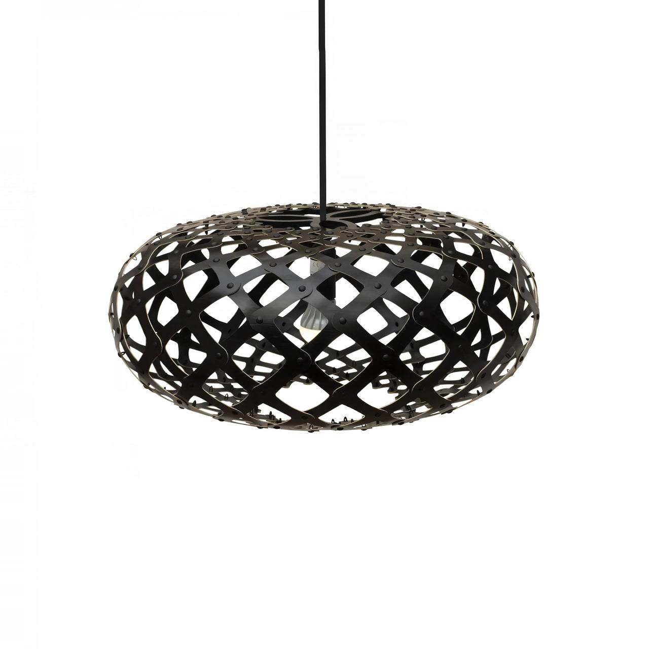 Kina Pendant Light: Large + Black + Black