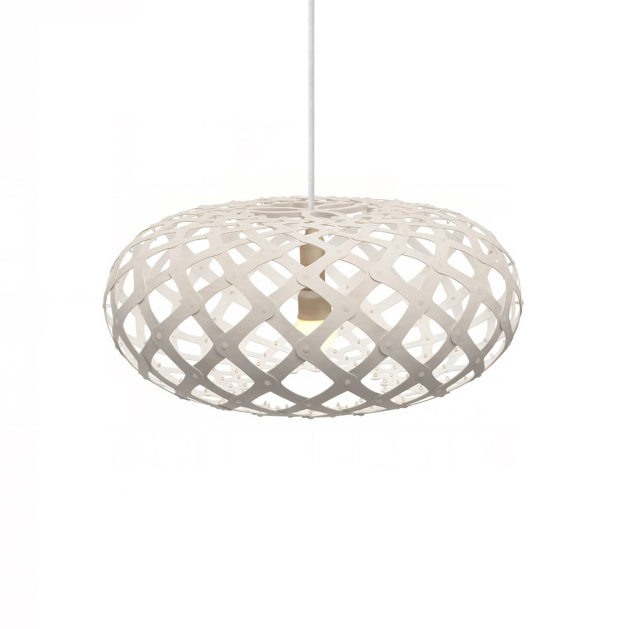 Kina Pendant Light: Large + White + White