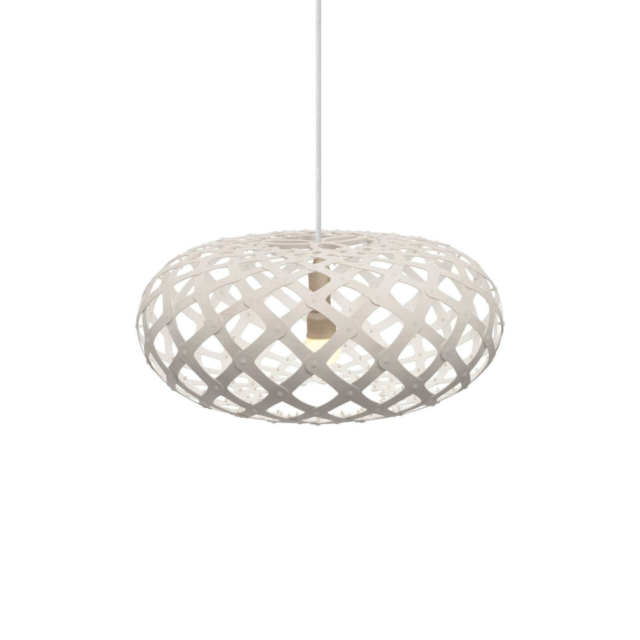 Kina Pendant Light: Small + White + White