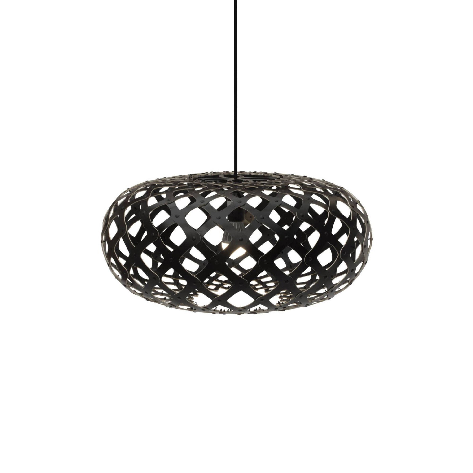 Kina Pendant Light: Small + Black + Black