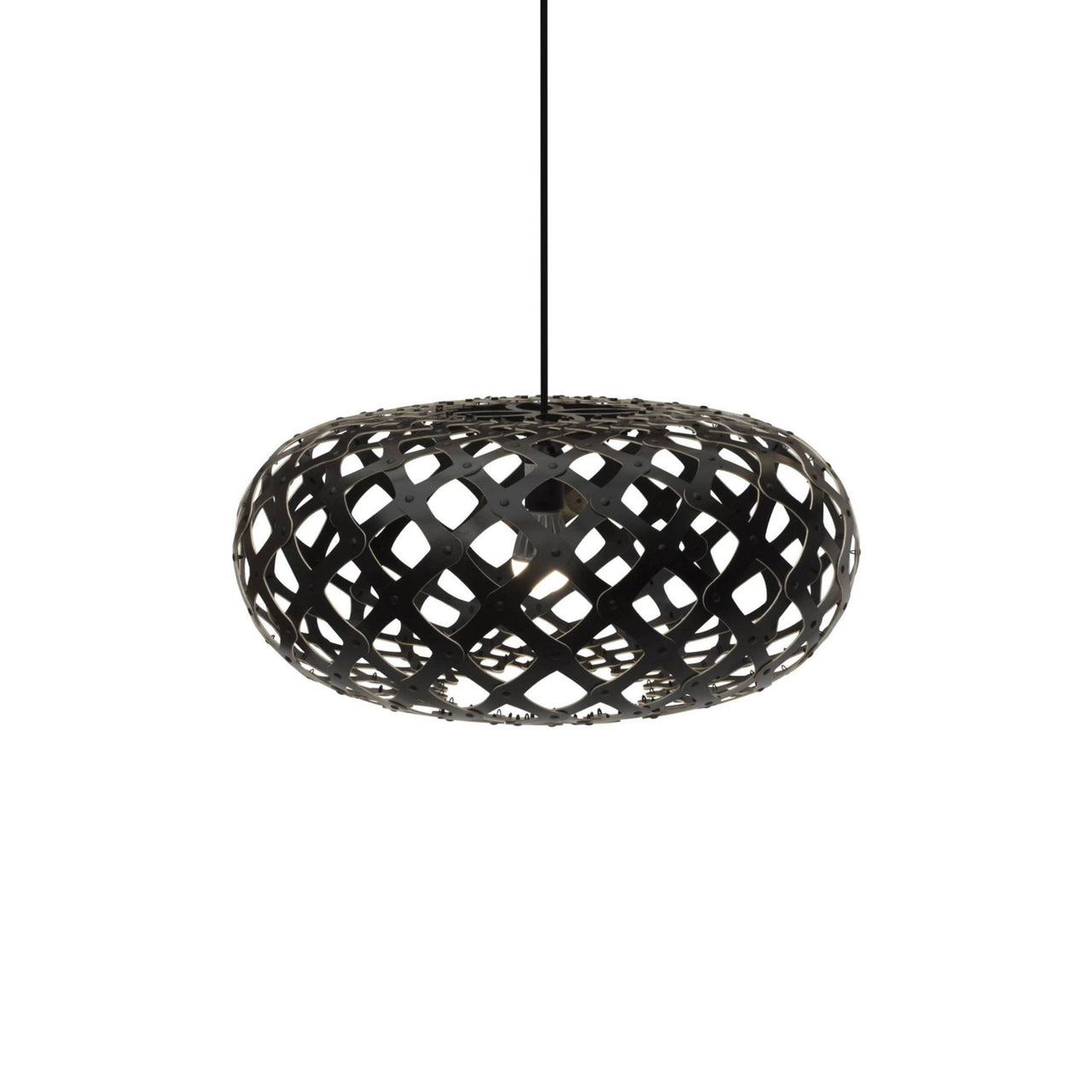 Kina Pendant Light: Small + Black + Black