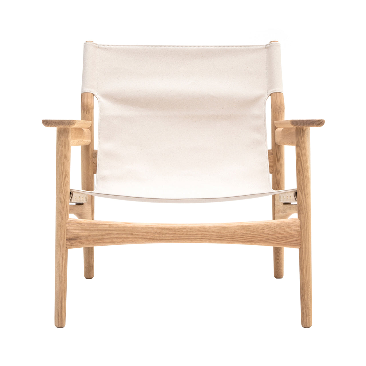 Kinuta Lounge Chair N-LC02: Pure Oak + Canvas
