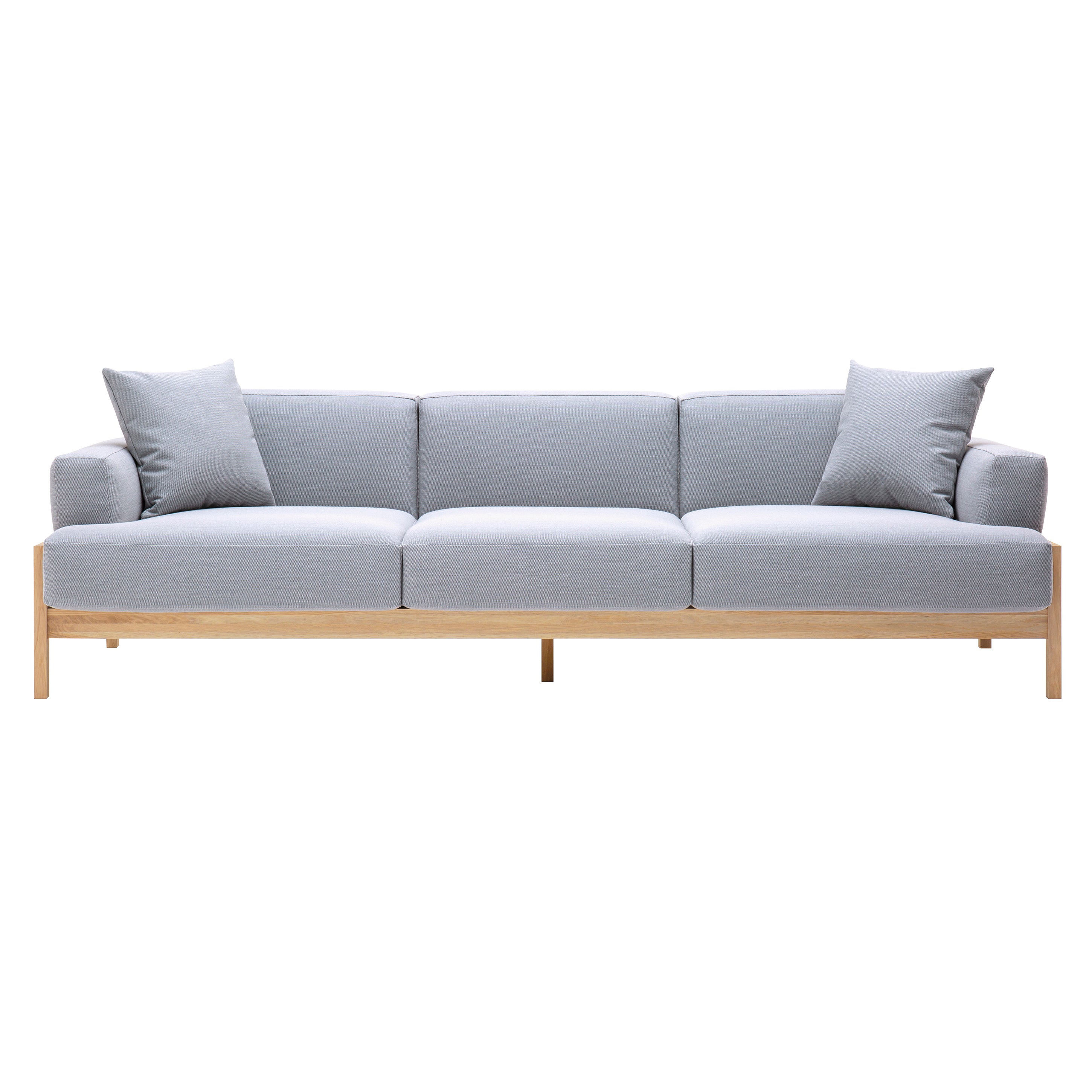 Kinuta Sofa: 3 Seater 3P A-S01 + Pure Oak