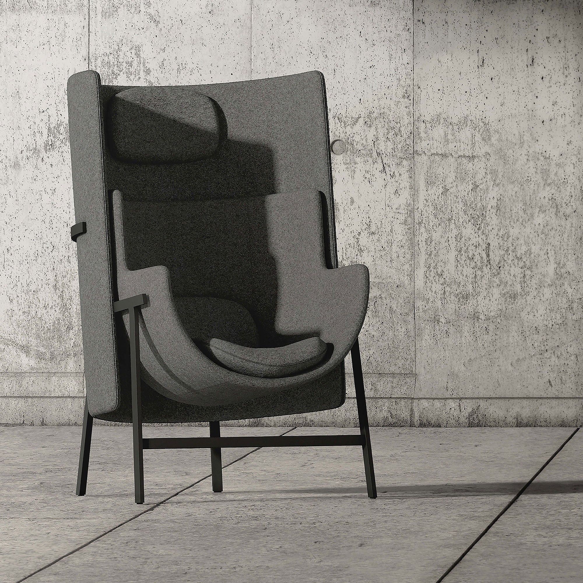 Kite Highback Lounge Chair: Deep