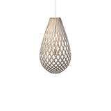 Kōura Pendant Light: Large + Bamboo + White