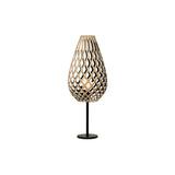 Koura Table Lamp: Bamboo + Black