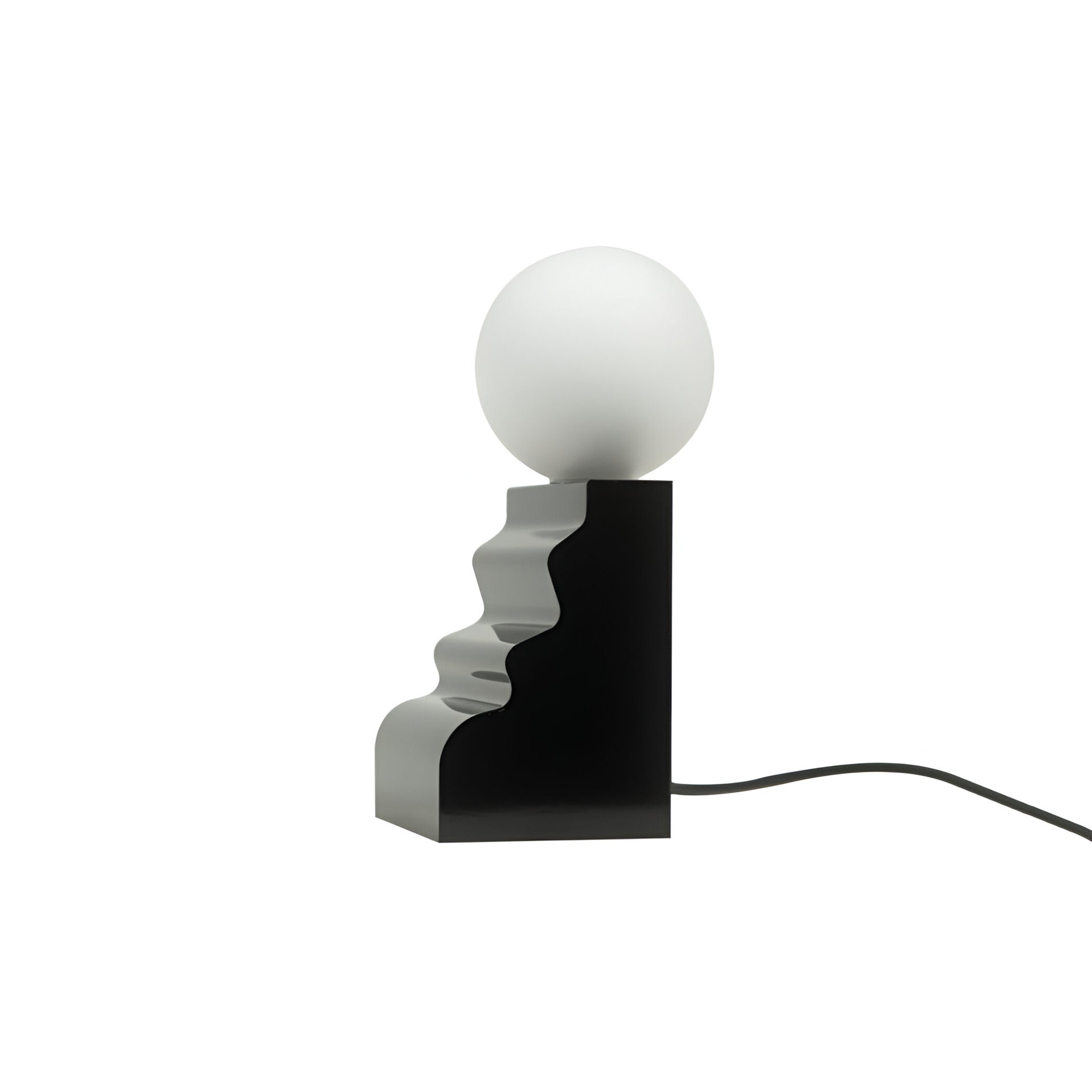 Moulure Table Lamp: Small + Standing + Black