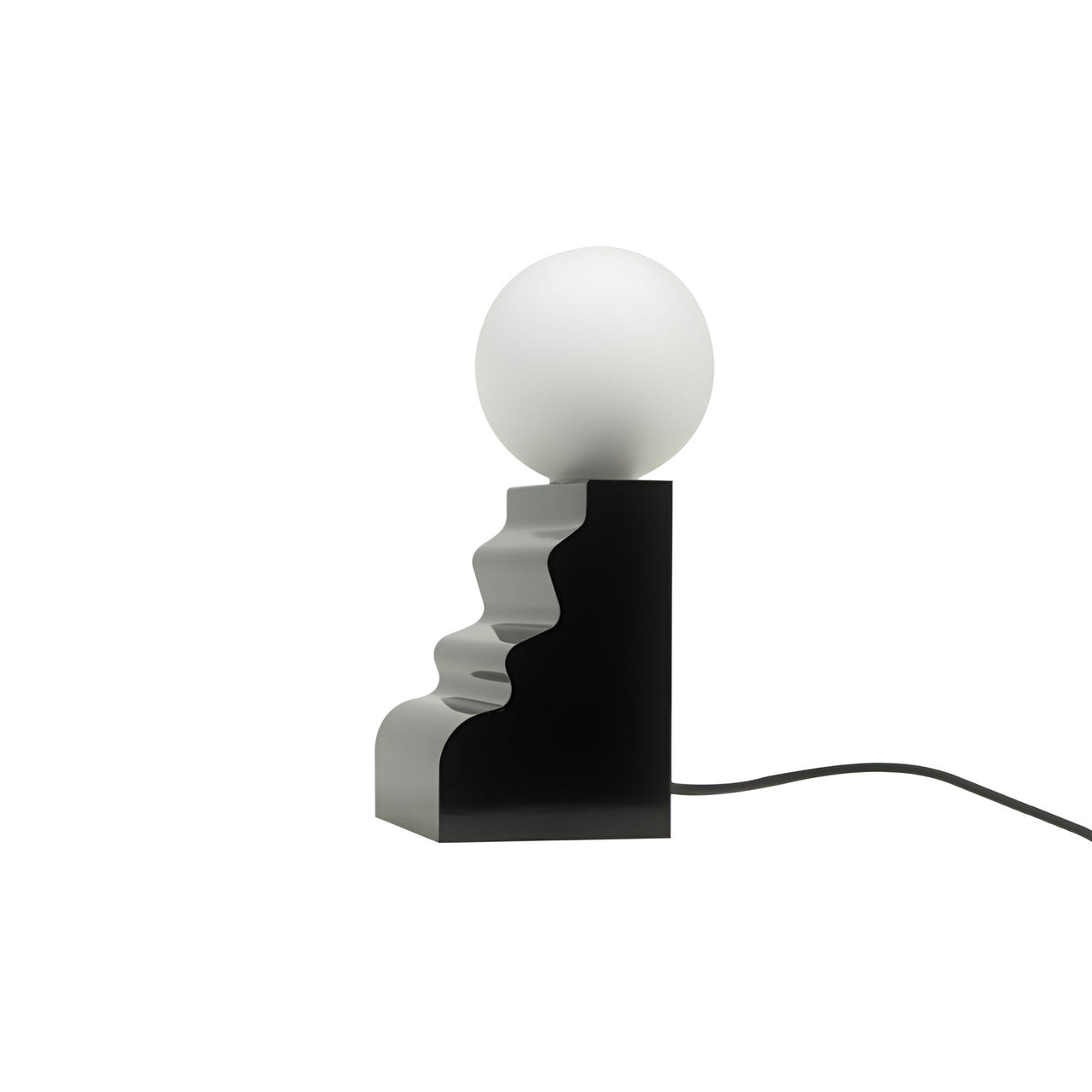 Moulure Table Lamp: Small + Standing + Black