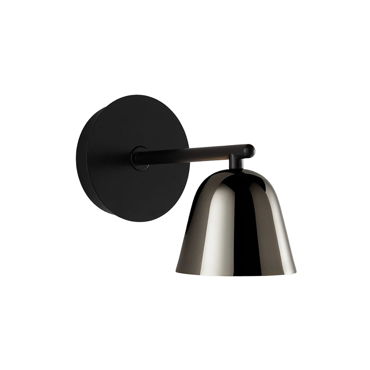 Lighto A Wall Lamp: Black Chrome