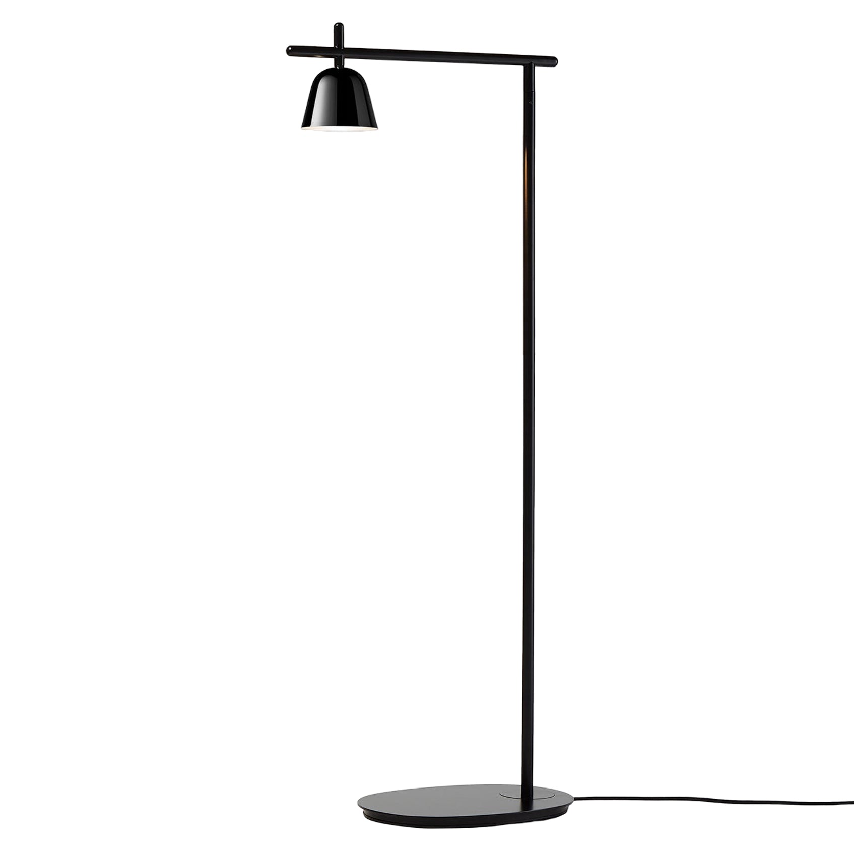 Lighto Floor Lamp: Black Chrome