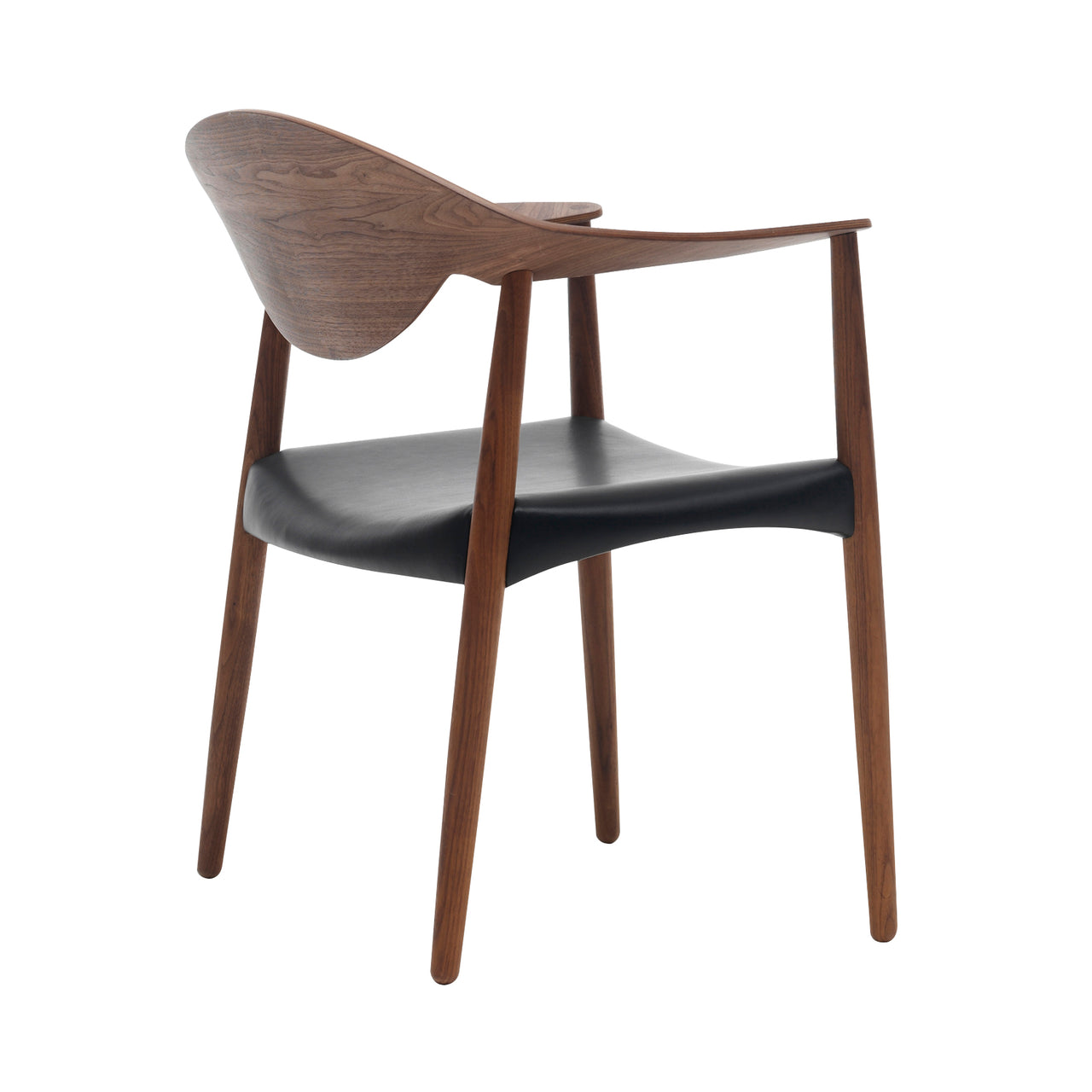 LM92T Metropolitan Chair: Oiled Walnut