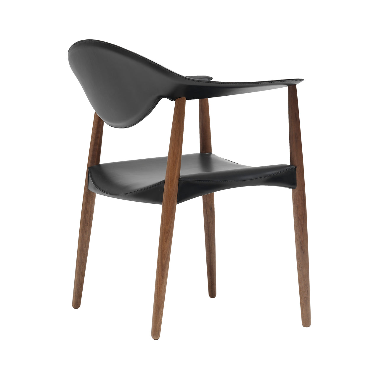 LM92P Metropolitan Chair: Oiled Walnut