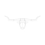 Longhorn Trophy Head: White