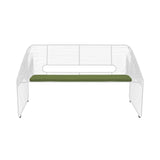 Love Seat: White + With Palm Seat Pad