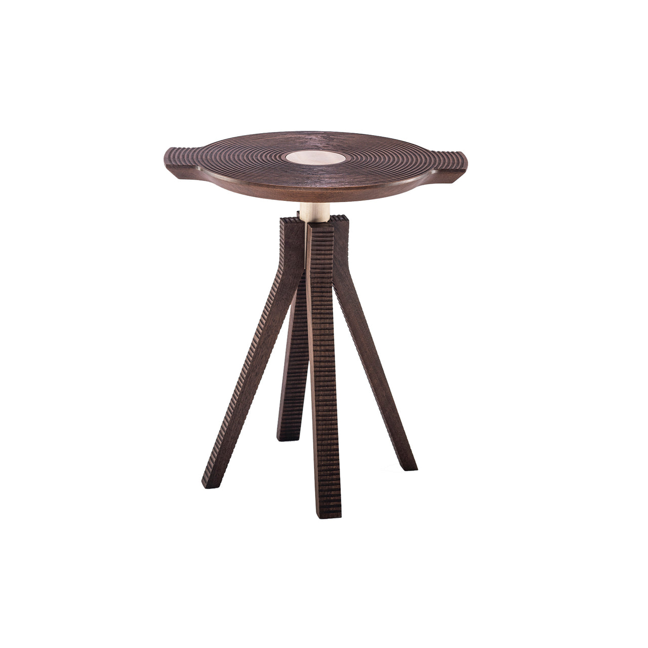 LP Side Table with Tray: Oiled Walnut + With Handles