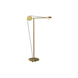 Cercle & Trait Standing Reading Lamp: Satin Brass