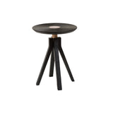LP Side Table with Tray: Black Maple + Without Handles