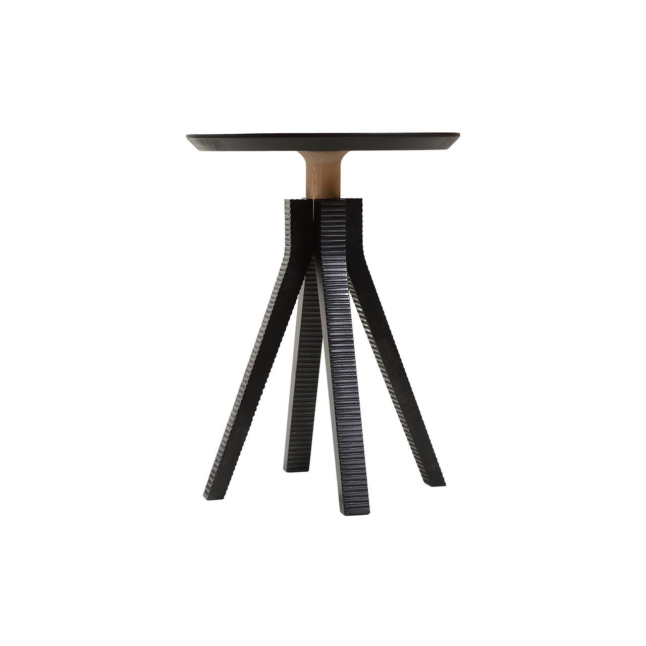 LP Side Table with Tray: Black Maple + Without Handles
