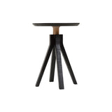 LP Side Table with Tray: Black Maple + Without Handles