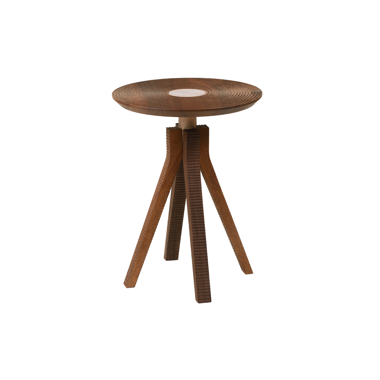 LP Side Table with Tray: Oiled Walnut + Without Handles 