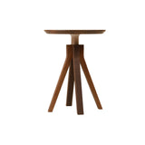 LP Side Table with Tray: Oiled Walnut +  Without Handles