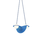 Laurent 01 Suspension Lamp: Blue + Blue + Angled Wires