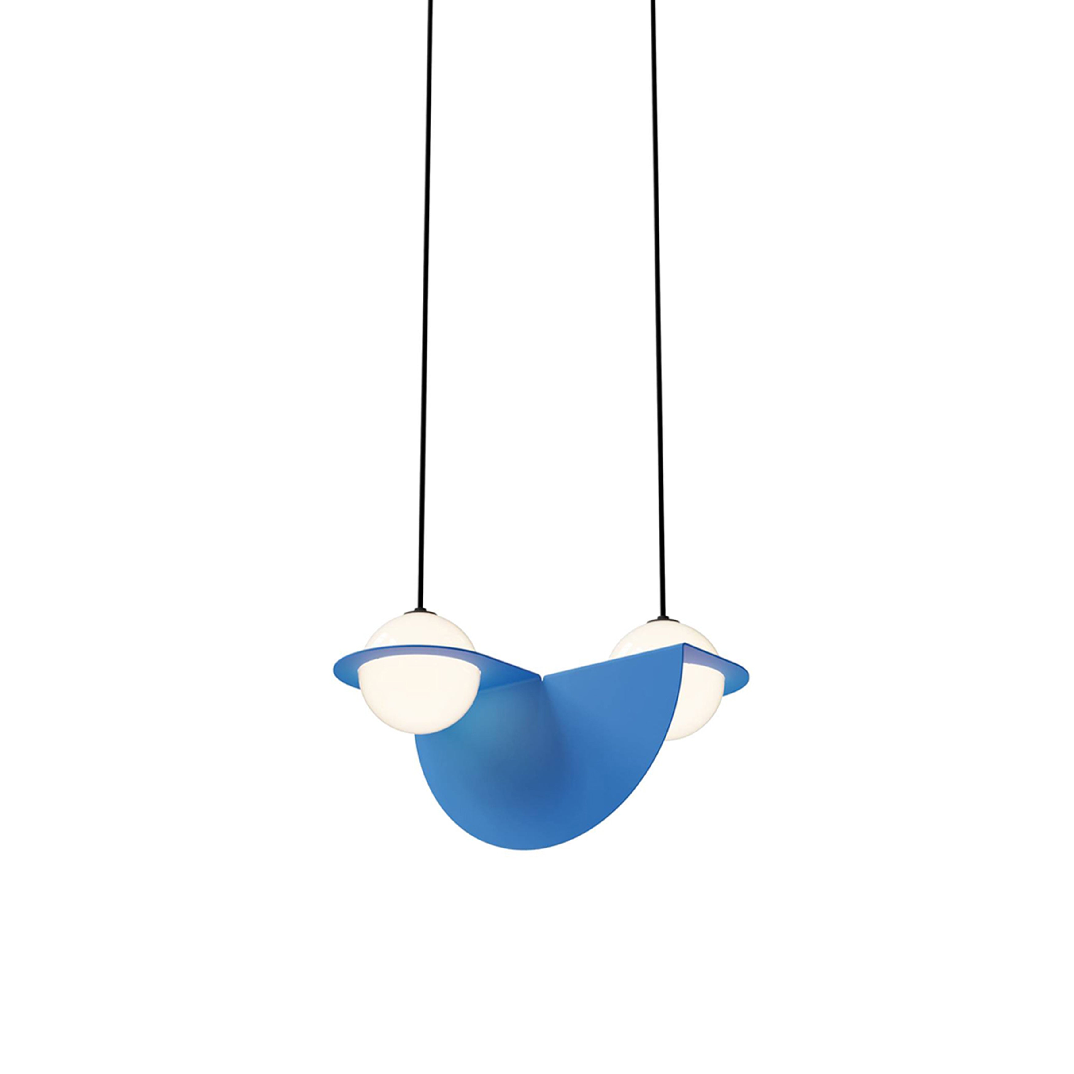 Laurent 01 Suspension Lamp: Blue + Black