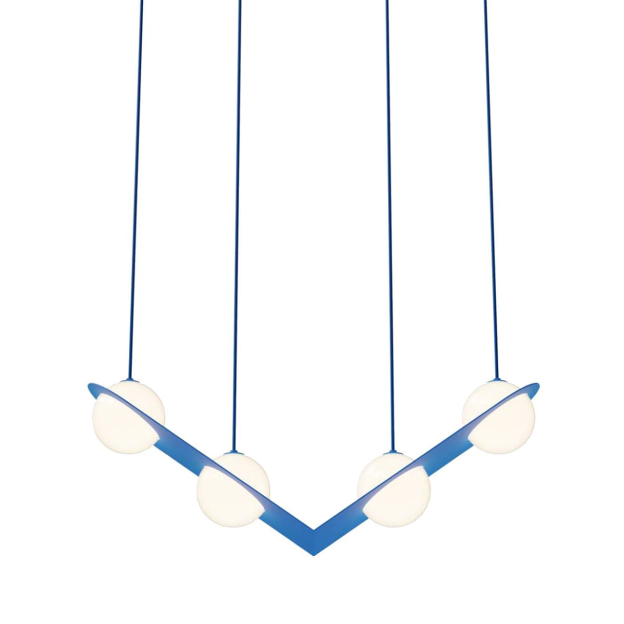 Laurent 02 Suspension Lamp: Blue + Blue