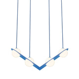 Laurent 02 Suspension Lamp: Blue + Blue