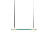 Laurent 03 Suspension Lamp: Turquoise + Black