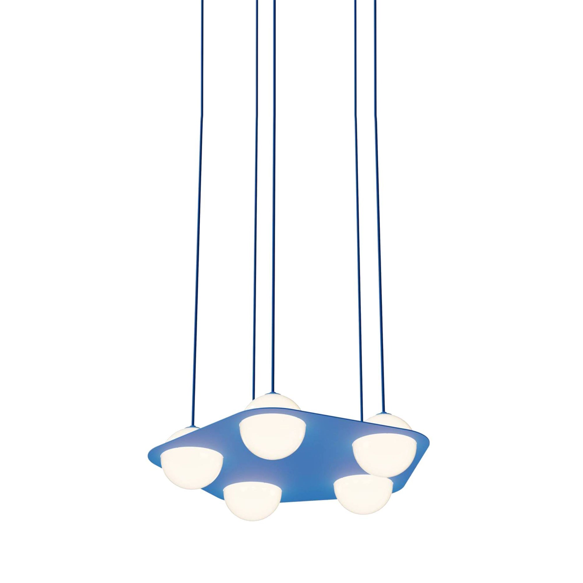 Laurent 04 Suspension Lamp: Blue + Blue