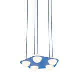 Laurent 04 Suspension Lamp: Blue + Blue