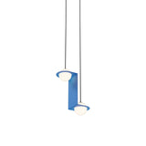 Laurent 05 Suspension Lamp: Blue + Blue 