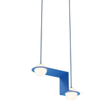 Laurent 06 Suspension Lamp: Blue + Blue