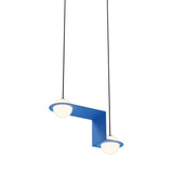 Laurent 06 Suspension Lamp: Blue + Black