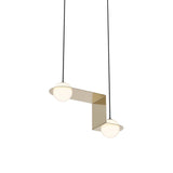 Laurent 06 Suspension Lamp: Brass + Black