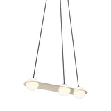 Laurent 07 Suspension Lamp: Brass + Black + Angled Wires