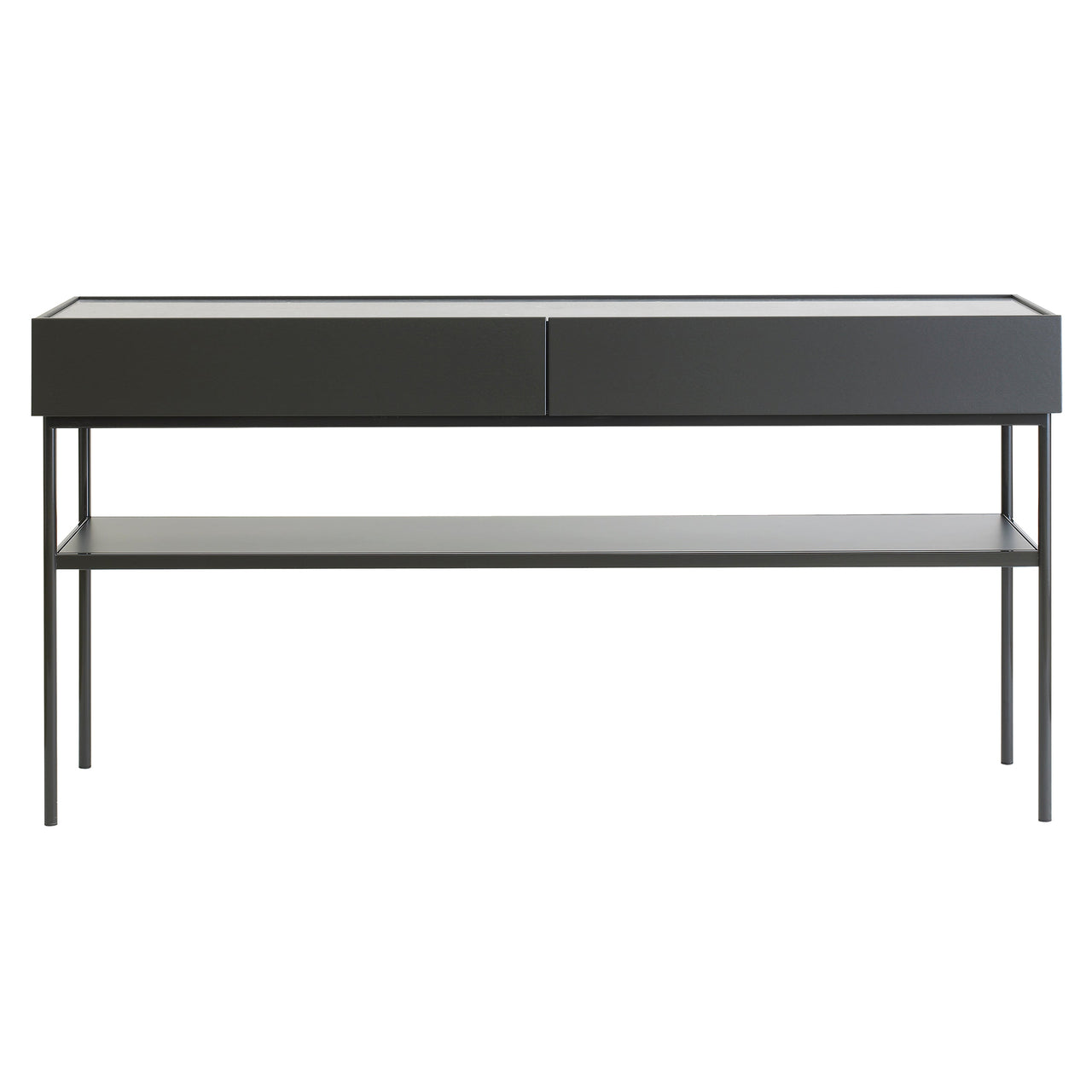 Luc Console 160: Jura Limestone + Char Grey