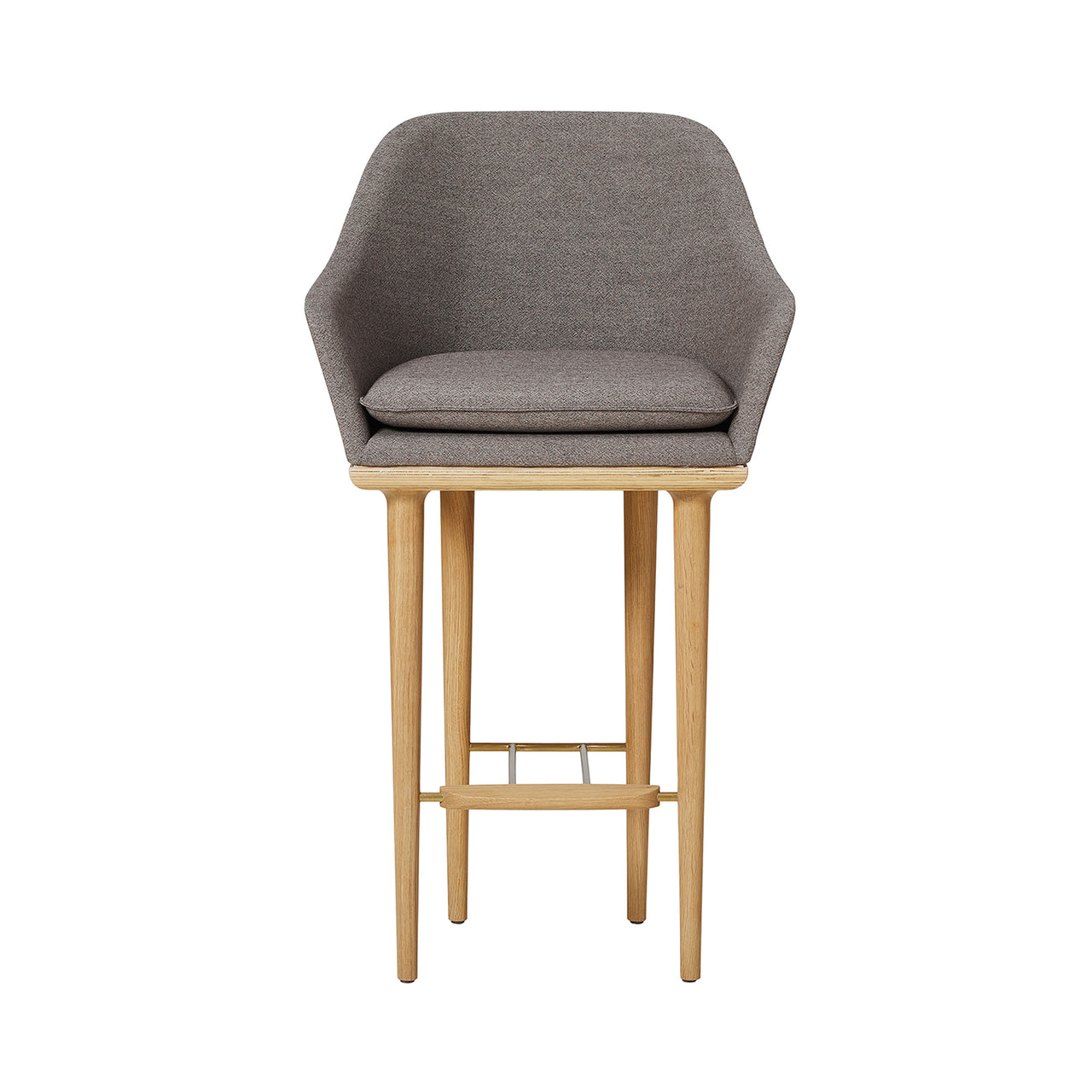 Lunar Bar Chair: Natural Oak
