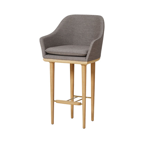 Lunar Bar Chair: Natural Oak